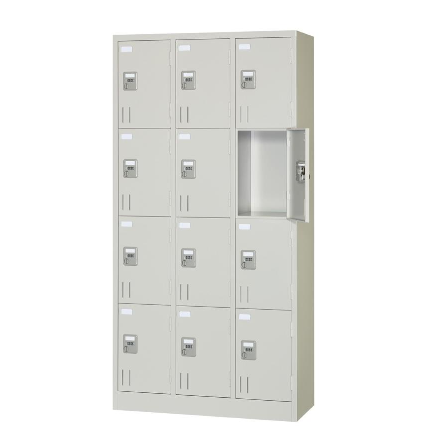 多人数ロッカー オフィスロッカー 12人用 収納ボックス ダイヤル錠