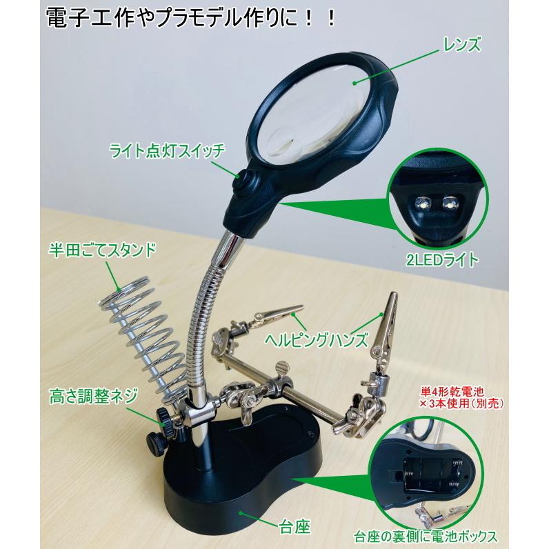 精密作業用 スタンドルーペ SR-06932 工作用 スタンド ルーペ 精密作業