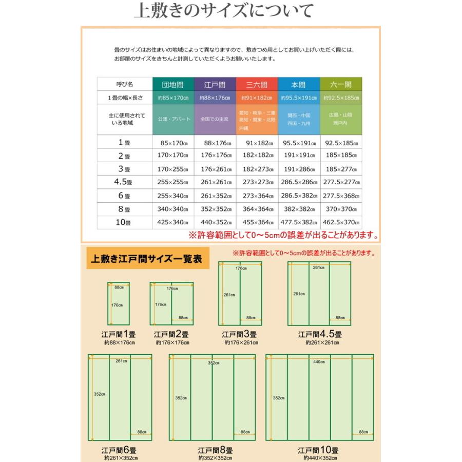 い草上敷き 市松織 不知火 江戸間4.5畳 261×261cm 送料無料 日本製 国産 いぐさ ラグ カーペット 抗菌 防臭 消臭 エコ リビング 汚れにくい｜joy-island｜09