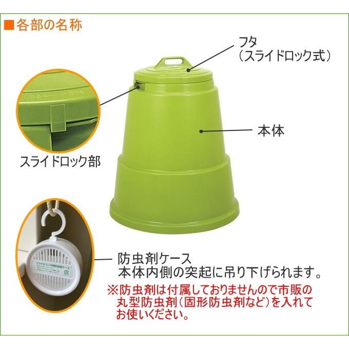 ミラクルコンポ 200型 グリーン 送料無料 日本製 園芸用品 ガーデニング 生ゴミ処理器 コンポスト 容器 屋外用 堆肥 土 再生 エコ 環境_4