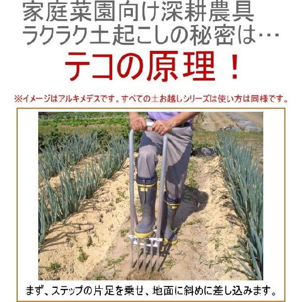 浅野木工所 浅野式 土起こし君 スチール 35255 送料無料 家庭農園 農業
