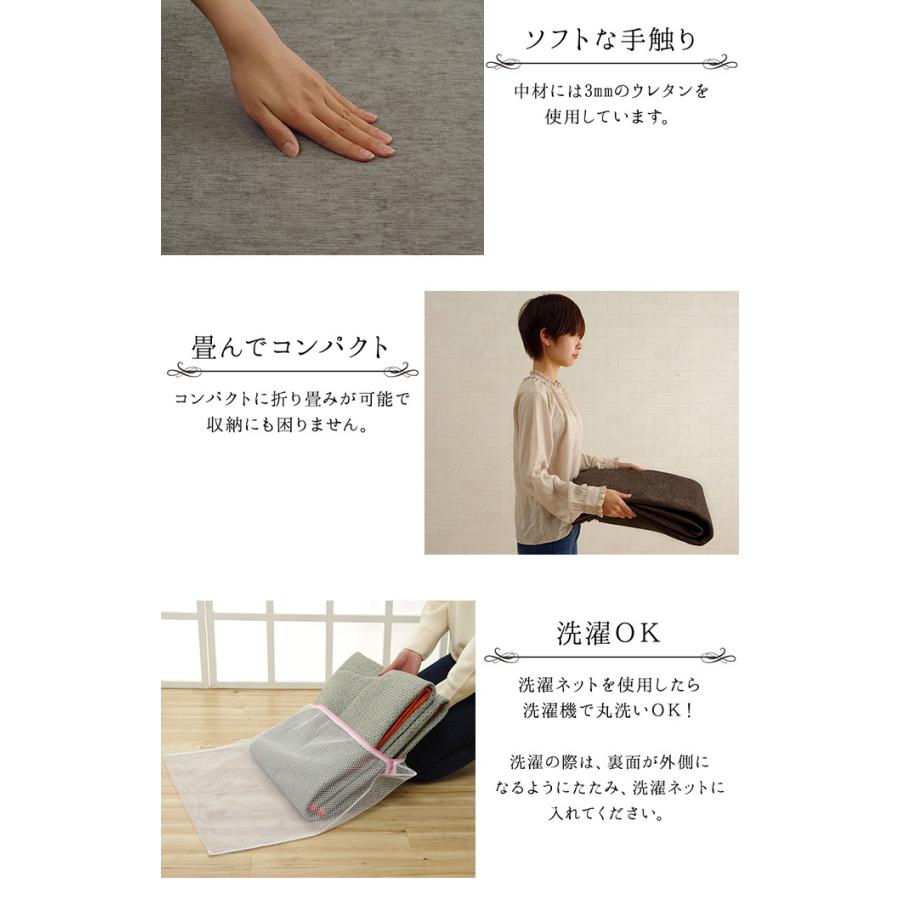 イケヒコ 洗える撥水加工ラグ モデルノ 1畳 90×185cm 送料無料 ラグ 撥