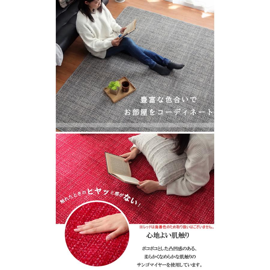イケヒコ 洗えるラグ ノート 4畳 200×300cm 送料無料 ラグ 洋室 和室
