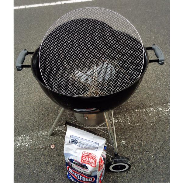 新作 人気57-3替え網☆肉が下に落ちないBBQ替えアミ☆Weberグリル 57cm