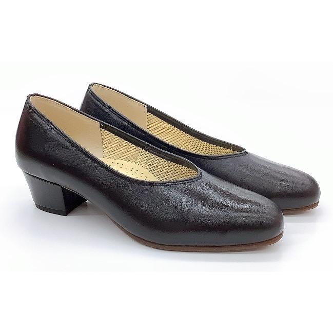 本革パンプス A-OK115 ヒール高さ:約4.5cm 靴幅:4E(EEEE) MADE IN 