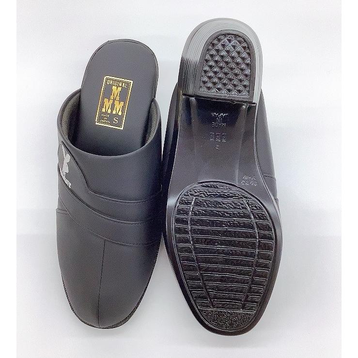 エムスリー M.M.M. メンズ サンダル 408 カラー:黒 靴幅表記:EEE ヒールタイプ(ヒール高さ:約5.5cm) MADE IN JAPAN 日本製 ウレタンソール m.m.m. ヘップ｜joy-step｜06