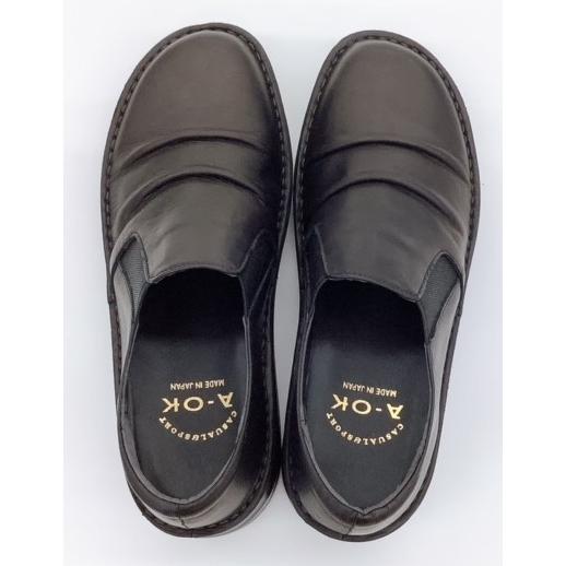 レディース コンフォート スリッポンシューズ シャープ8303 ブラック