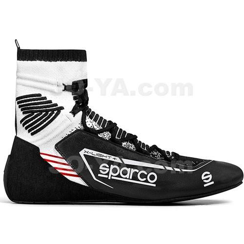SPARCO (スパルコ) FIA 8856-2018 レーシングシューズ X-LIGHT+ ( Xライトプラス ) ブラック/ホワイト サイズ46 00127846NRBI