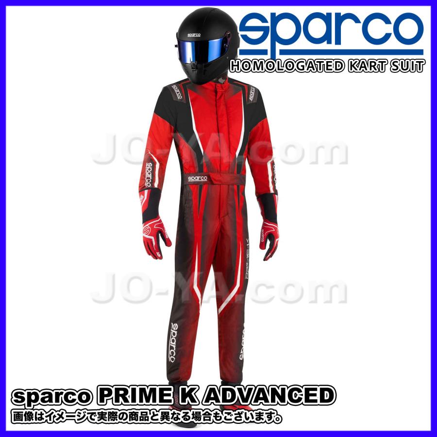 sparco (スパルコ) FIA 8877-2022 カートスーツ PRIME K ADVANCED プライムKアドバンスド ブラック/レッド サイズ46 00231046NRRS_1