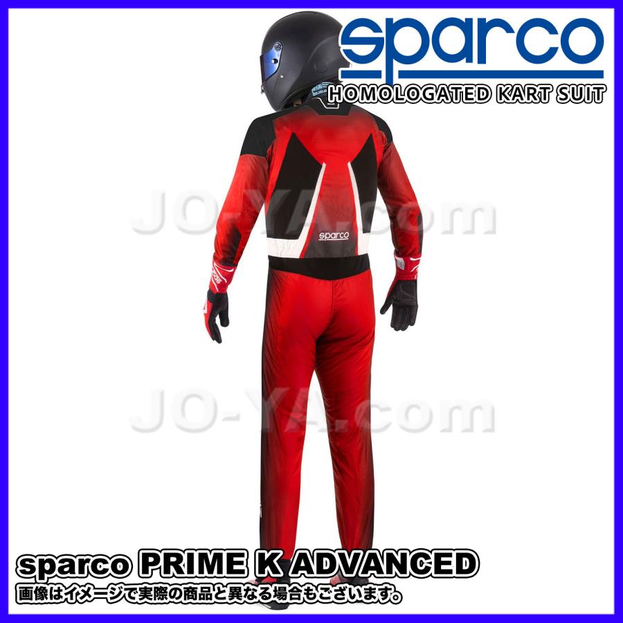 sparco (スパルコ) FIA 8877-2022 カートスーツ PRIME K ADVANCED プライムKアドバンスド ブラック/レッド サイズ46 00231046NRRS_2