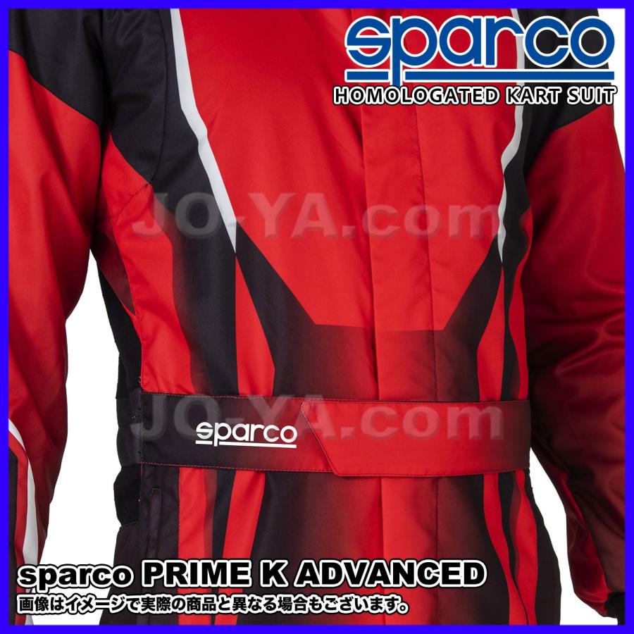sparco (スパルコ) FIA 8877-2022 カートスーツ PRIME K ADVANCED プライムKアドバンスド ブラック/レッド サイズ46 00231046NRRS_4