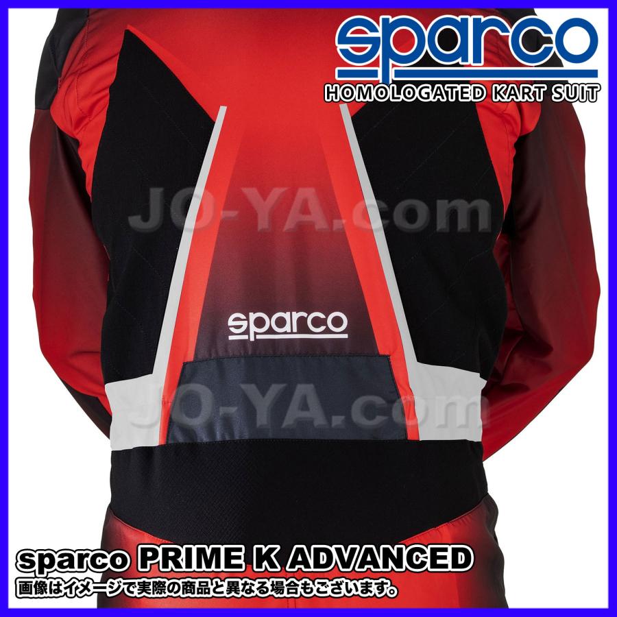 sparco (スパルコ) FIA 8877-2022 カートスーツ PRIME K ADVANCED プライムKアドバンスド ブラック/レッド サイズ46 00231046NRRS_5
