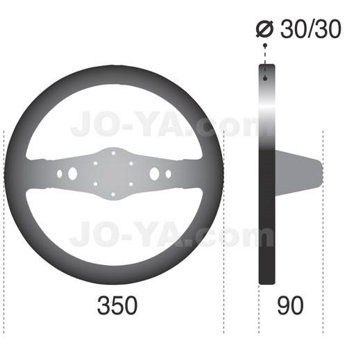 SPARCO (スパルコ) ステアリング R215 サイズ/350mm/オフセット : 90mm