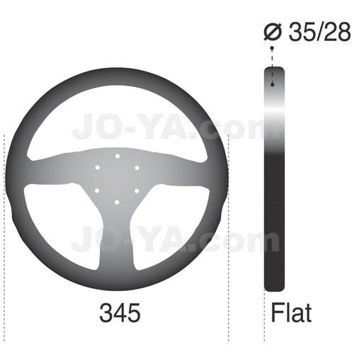 SPARCO (スパルコ) ステアリング P222 ブラックレザー x シルバー