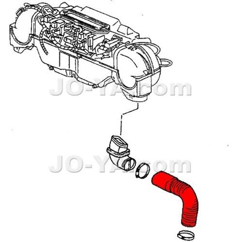 PORSCHE ポルシェ (964) エアホース 左用 964 572 527 01 : JO-YA.com