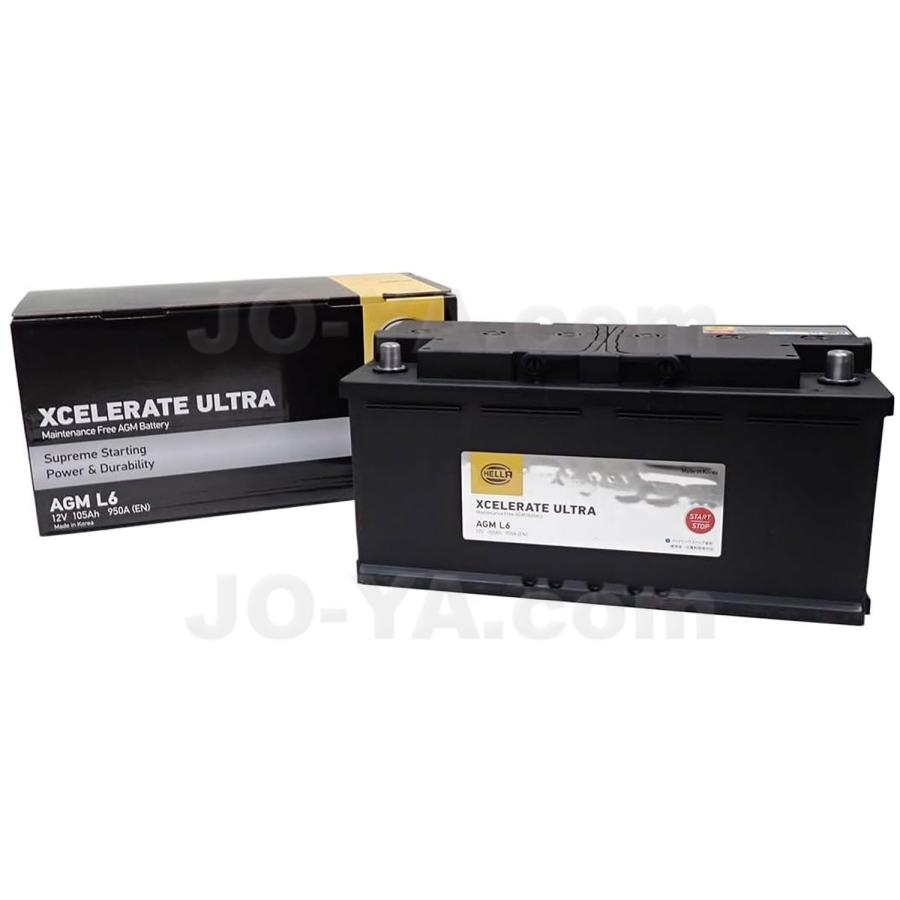 HELLA ( ヘラ ) XCELERRATE ULTRA AGM バッテリー L6 8EB 354 810-041