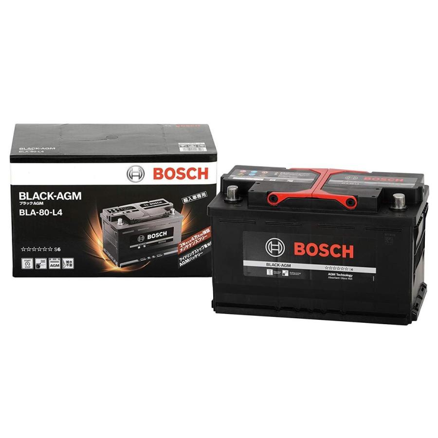 BOSCH（ボッシュ） 輸入車用 ブラックAGMバッテリーBLA-80-L4 : JO-YA