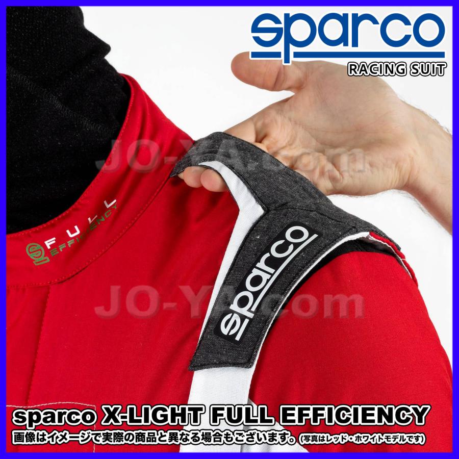 sparco (スパルコ) レーシングスーツ X-LIGHT FULL EFFICIENCY エックスライトフルエフィシェンシー サイズ48 カラー ブラック/ホワイト BRS0005B0K06048の画像