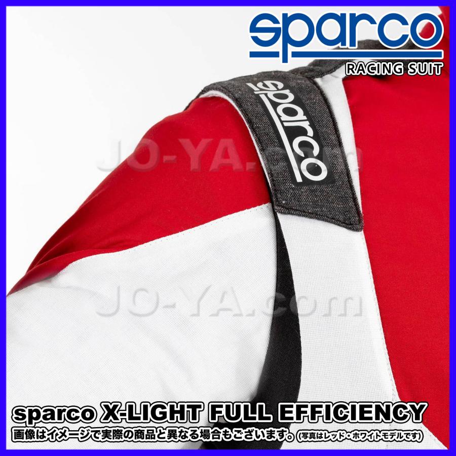 sparco (スパルコ) レーシングスーツ X-LIGHT FULL EFFICIENCY エックスライトフルエフィシェンシー サイズ50 カラー ブラック/ホワイト BRS0005B0K06050の画像