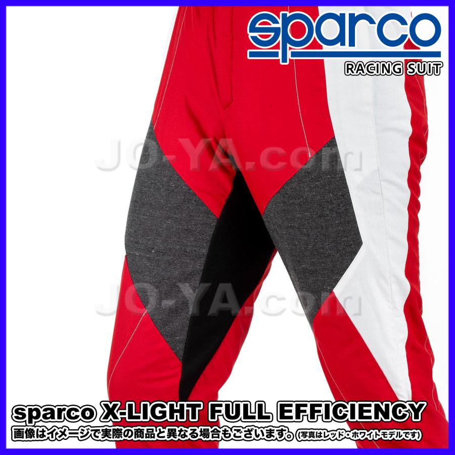 sparco (スパルコ) レーシングスーツ X-LIGHT FULL EFFICIENCY エックスライトフルエフィシェンシー サイズ50 カラー ブラック/ホワイト BRS0005B0K06050の画像