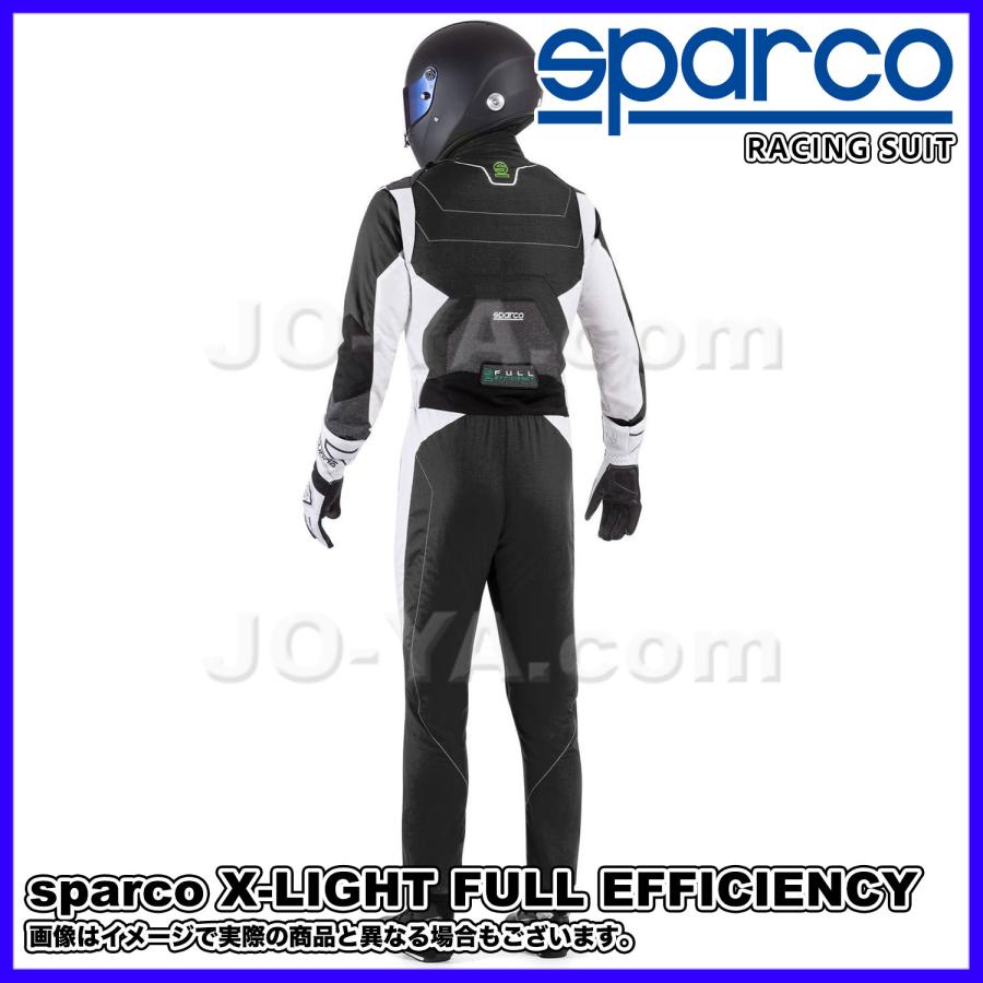 sparco (スパルコ) レーシングスーツ X-LIGHT FULL EFFICIENCY エックスライトフルエフィシェンシー サイズ62 カラー ブラック/ホワイト BRS0005B0K06062の画像