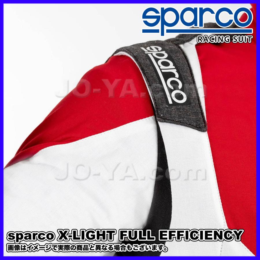 sparco (スパルコ) レーシングスーツ X-LIGHT FULL EFFICIENCY エックスライトフルエフィシェンシー サイズ54 カラー レッド/ホワイト BRS0005B0R16054の画像