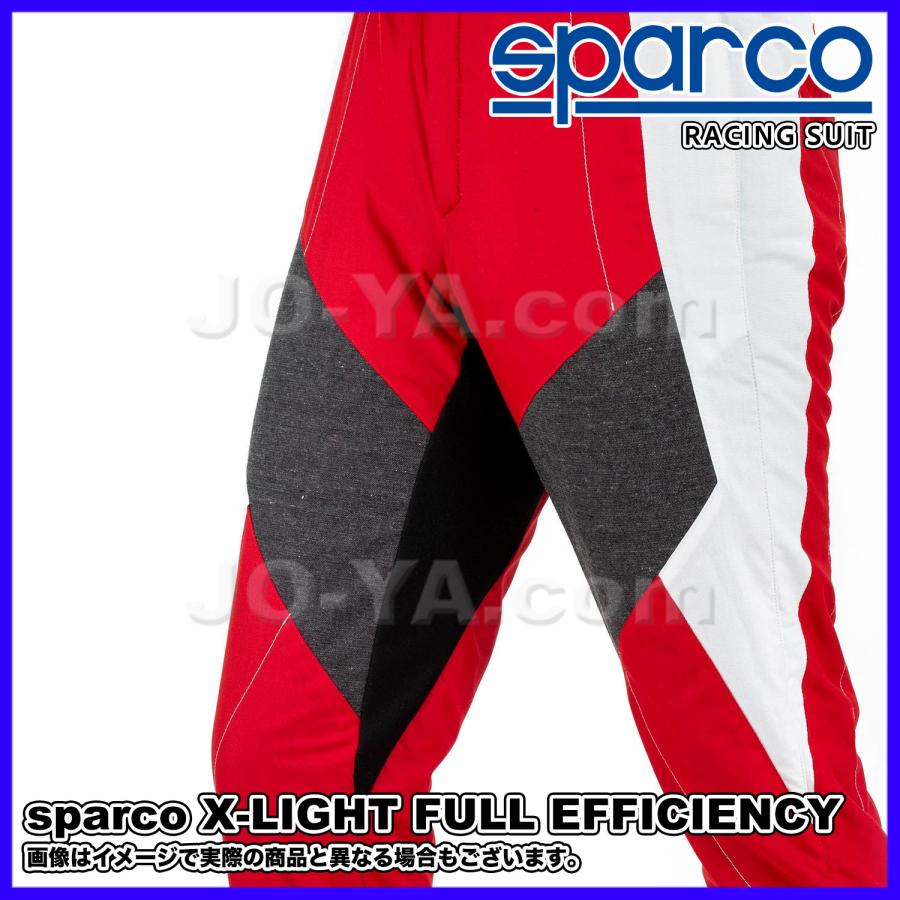 sparco (スパルコ) レーシングスーツ X-LIGHT FULL EFFICIENCY エックスライトフルエフィシェンシー サイズ54 カラー レッド/ホワイト BRS0005B0R16054の画像