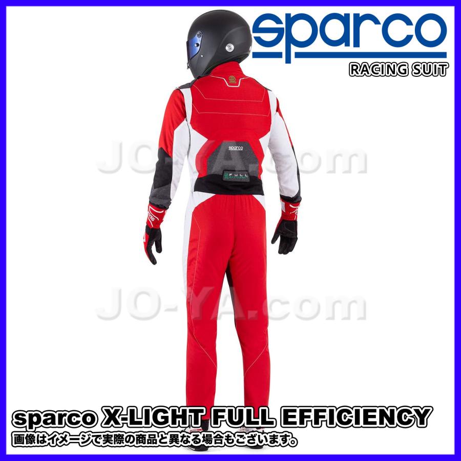 sparco (スパルコ) レーシングスーツ X-LIGHT FULL EFFICIENCY エックスライトフルエフィシェンシー サイズ58 カラー レッド/ホワイト BRS0005B0R16058の画像