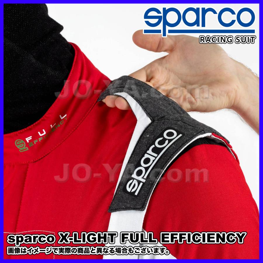 sparco (スパルコ) レーシングスーツ X-LIGHT FULL EFFICIENCY エックスライトフルエフィシェンシー サイズ62 カラー レッド/ホワイト BRS0005B0R16062の画像