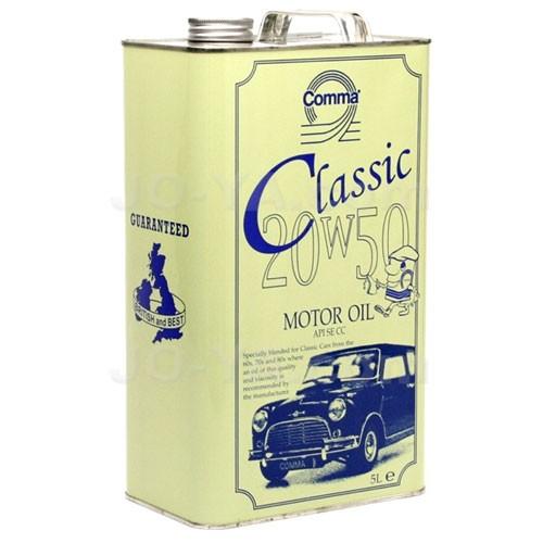 Comma コンマ Classic Motor Oil w50 5l缶 ミニおよび英国製クラシックカーにオススメ Cla505l Jo Ya Com 通販 Yahoo ショッピング