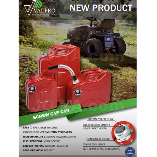 JERRY CAN ( VALPRO社製 ) ジェリカン 5L スクリュー キャップタイプ