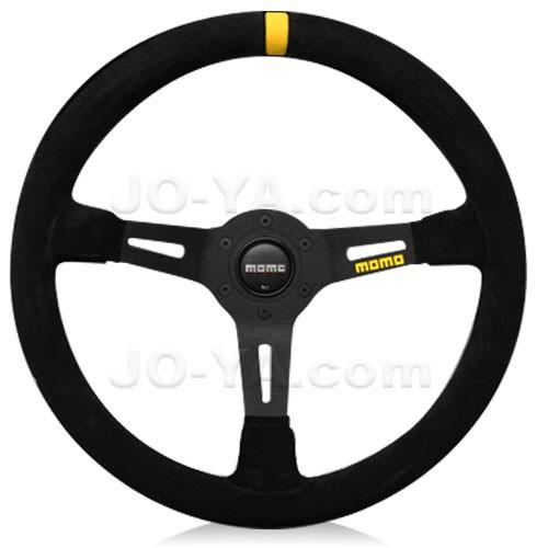 MOMO/モモ】 ステアリング MOD.08 レザー/ブルースポーク モデル08