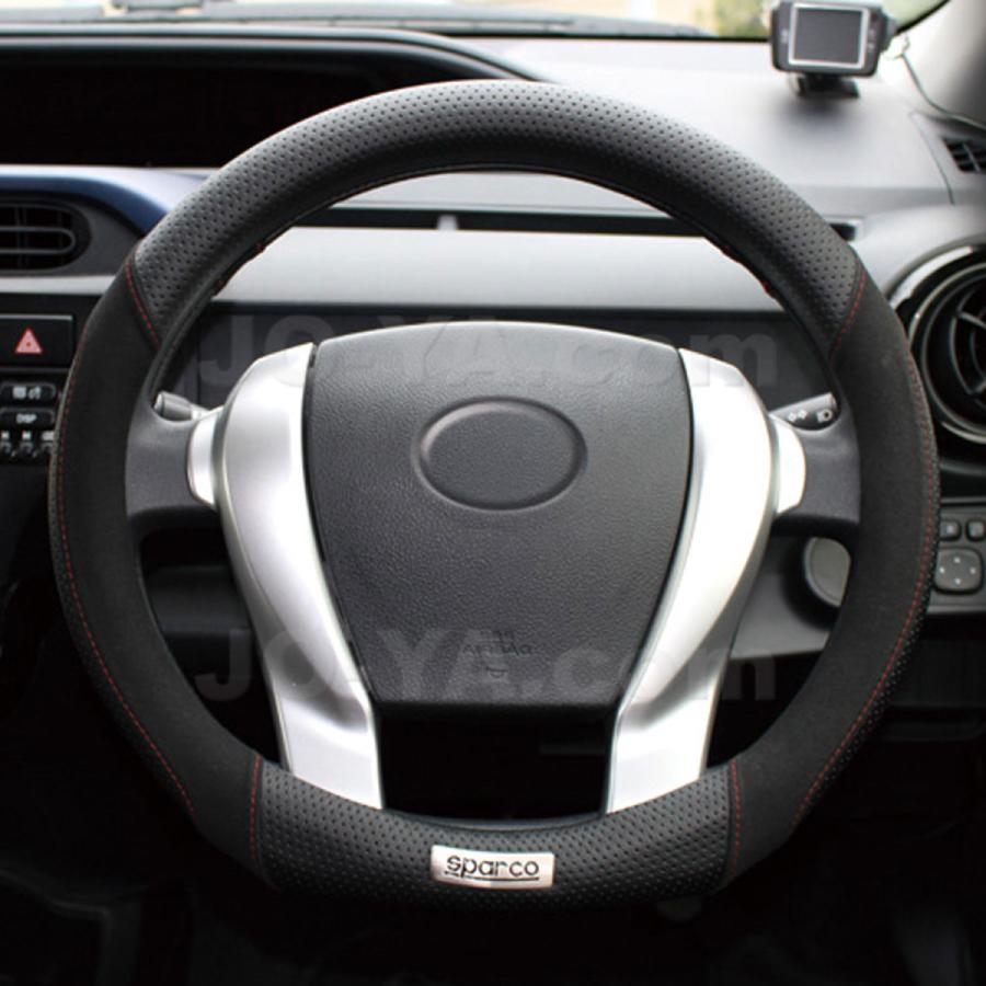 sparco スパルコ ステアリングカバー D型ハンドル対応 スエード sparco スパルコ ステアリングカバー D型ハンドル対応 スエード