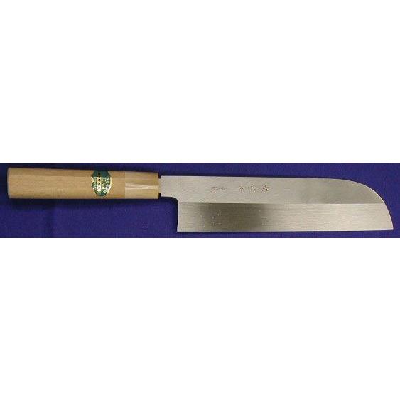 225mm 本焼き 鎌形薄刃包丁(関西型菜切り包丁) 堺孝行 印 (要 納期確認)