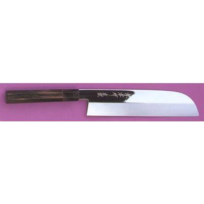 195mm 本焼き青二鋼 鎌形薄刃包丁(関西型菜切り包丁) 堺孝行 印 (要 納期確認)