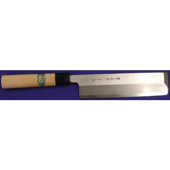 240mm 青二鋼 薄刃包丁(関東型菜切り包丁) 堺孝行 印 (要 納期確認)