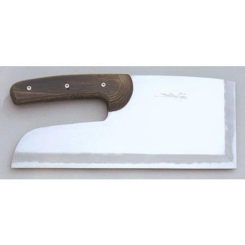 330mm 白二鋼　磨き そば切り包丁（ドロップハンドル） 堺孝行 印 (要 納期確認) | 