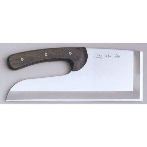 330mm モリブデン鋼　鏡面仕上げ そば切り包丁（ドロップハンドル） 堺孝行 印 (要 納期確認) | 