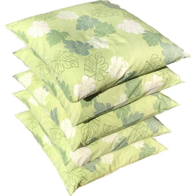 再入荷/予約販売! 座布団カバー 5枚組 モンステラ 約55×59cm GN 送料無料 1枚 長座布団カバー モンステラ 約68×180cm GN