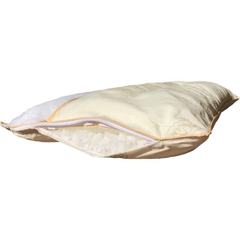 ７個セット ３層型かためのハードパイプ枕 中材 約１ｋｇ 約３５×５０ｃｍ ＢＥ 【日本製】 【国内加工】 【パイプ】 【パイプ枕】 【高さ調整可能】_6