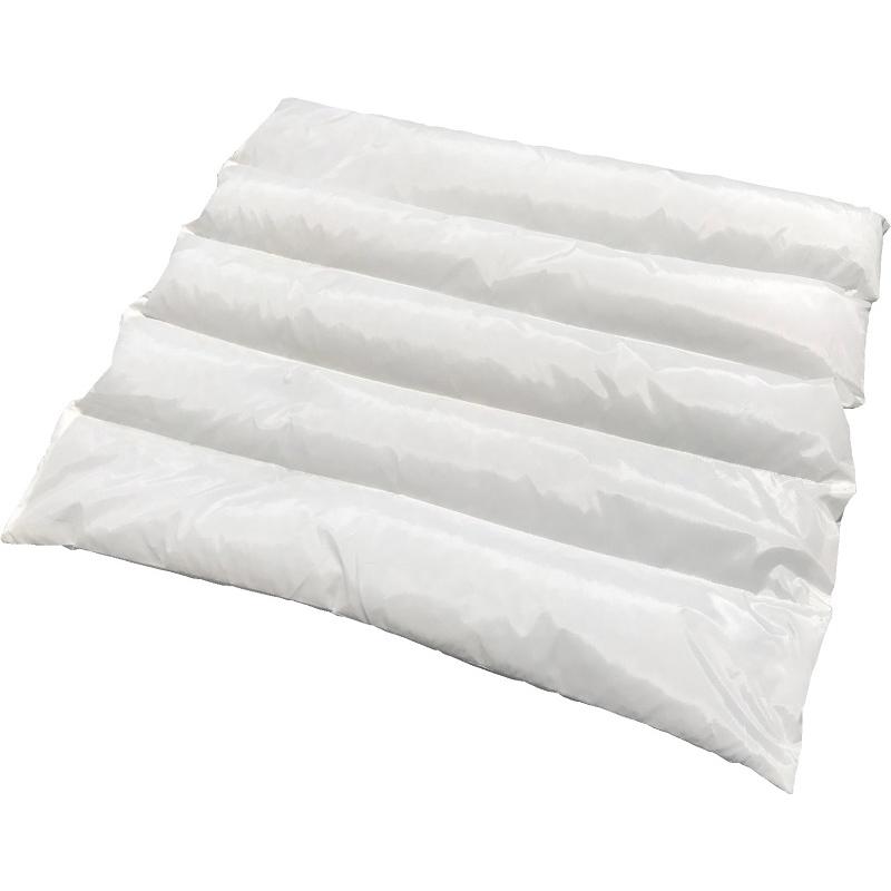 パイプまくら、ピローケース付き、5個セット、三層ウェーブ、小粒