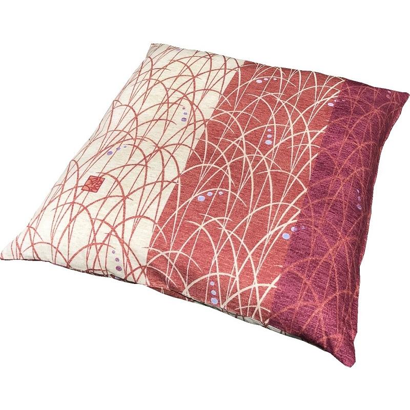 4枚 ヌード座布団 ＋ 座布団カバー つゆくさ の セット 約55