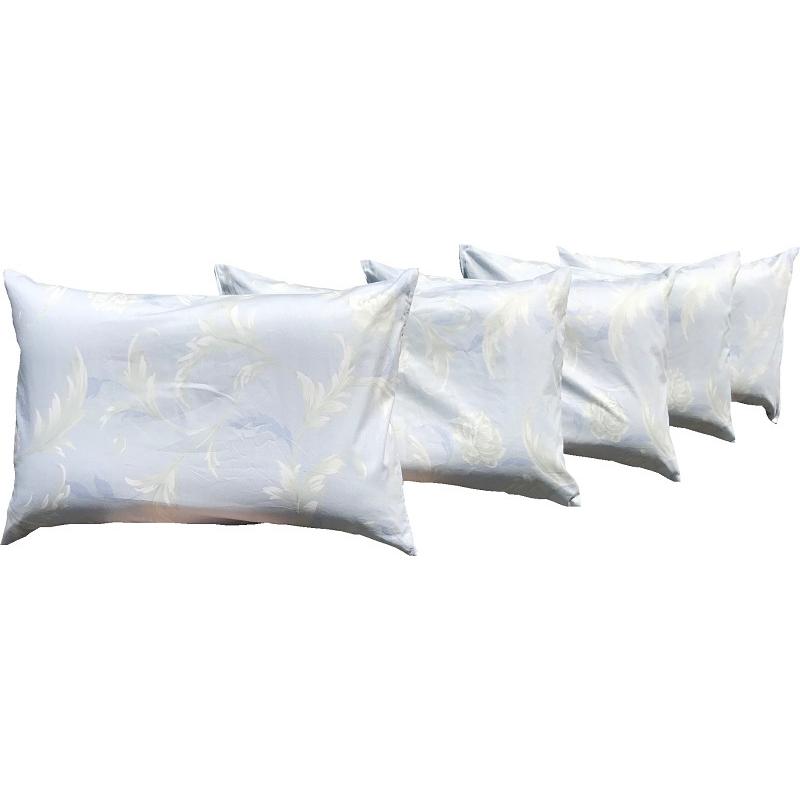 枕カバー 5枚 サラサ 35×50cm BL 【日本製】 【送料無料