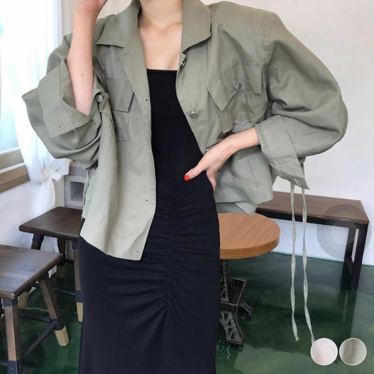 ジャケット サファリ レディース ゆったり コート シャツ アウター 秋 春 白 カーキ 韓国ファッション メール便送料無料 Jo At 3237 海外ファッション Joyfeel 通販 Yahoo ショッピング