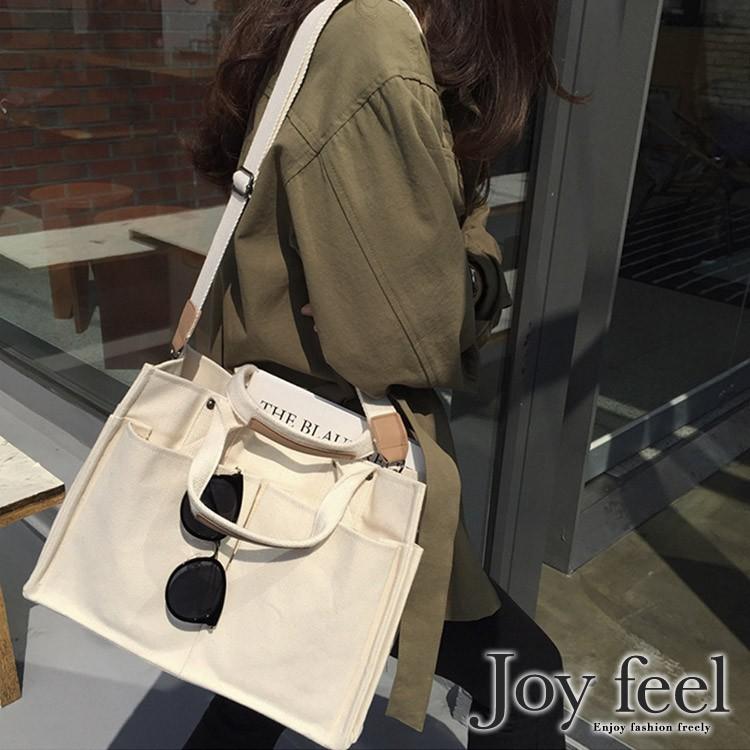 大容量 帆布 バッグ レディース トートバッグ 大きめ ショルダーバッグ キャンパスバッグ Jo Bg 507 海外ファッション Joyfeel 通販 Yahoo ショッピング