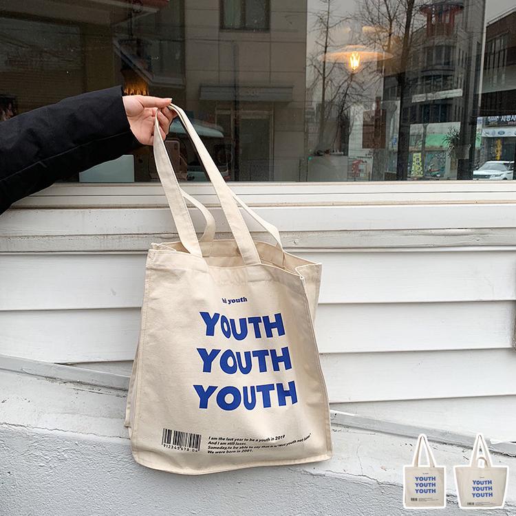 エコバッグ 大きめ 大容量 レディース キャンパスバッグ トートバッグ プリント アルファベット 帆布 韓国ファッション メール便送料無料 Jo Bg 667 海外ファッション Joyfeel 通販 Yahoo ショッピング