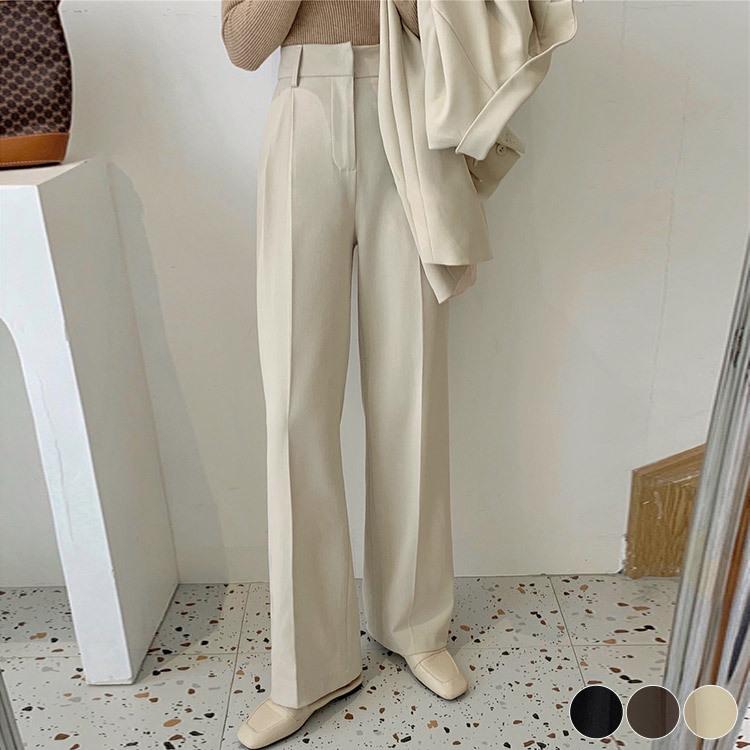 スラックス レディース ストレートパンツ シンプル ワイド ワイドパンツ 黒 ベージュ ブラウン 韓国ファッション メール便送料無料 Jo Bp 3315 海外ファッション Joyfeel 通販 Yahoo ショッピング