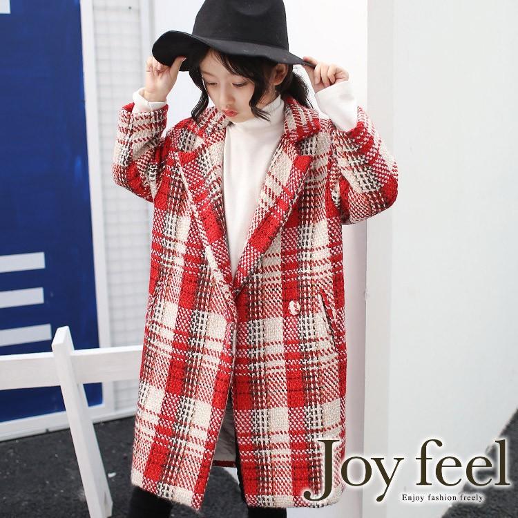 チェック ロング コート チェスターコート コクーン 韓国子供服 ゆったり アウター キッズ 女の子 Jo Ka 8037 海外ファッション Joyfeel 通販 Yahoo ショッピング