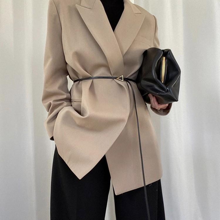 細ベルト ベルト レディース 三角 トライアングル 長め 黒 韓国ファッション メール便送料無料 Jo Ko 1271 海外ファッション Joyfeel 通販 Yahoo ショッピング