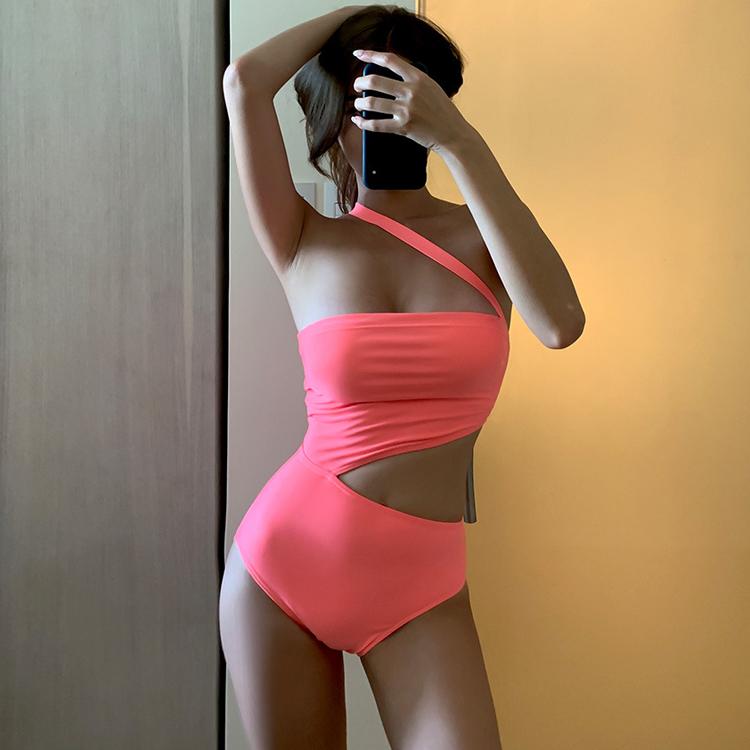 水着 レディース ワンピース ベアトップ セクシー 蛍光 ピンク 黒 ブラック 韓国ファッション メール便送料無料 Jo Mz 3101 海外ファッション Joyfeel 通販 Yahoo ショッピング